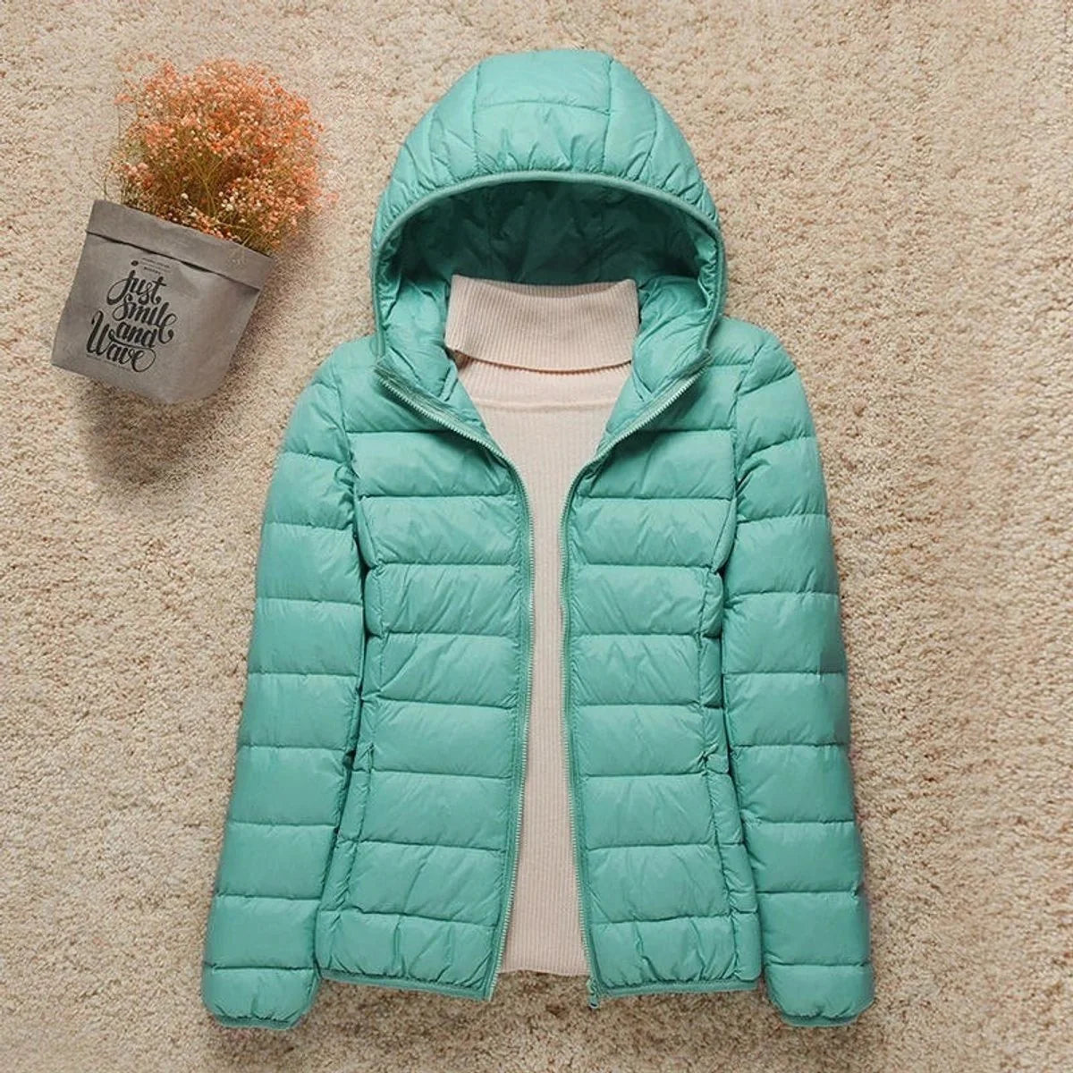 Eleanor | Women's Lightweight Packable Hooded Quilted Jacket