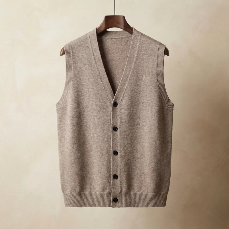 Men's Lightweight Sleeveless Single-Breasted Vest