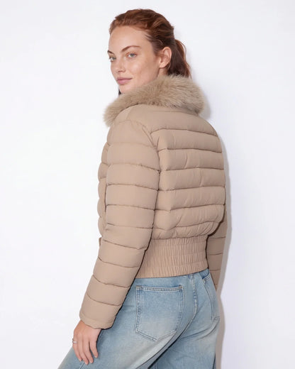 Kim | Women's Cozy Cropped Quilted Puffer Jacket