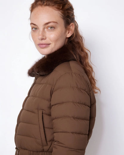 Kim | Women's Cozy Cropped Quilted Puffer Jacket