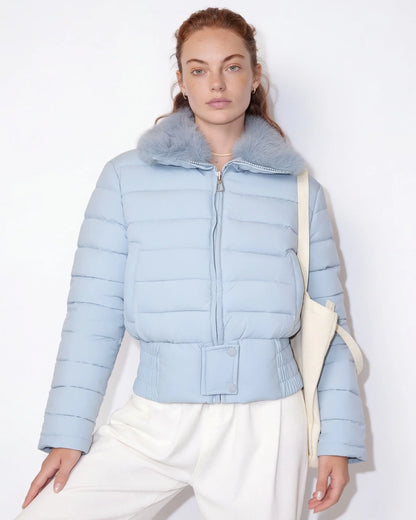 Kim | Women's Cozy Cropped Quilted Puffer Jacket