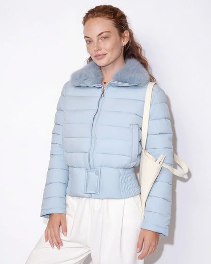 Kim | Women's Cozy Cropped Quilted Puffer Jacket