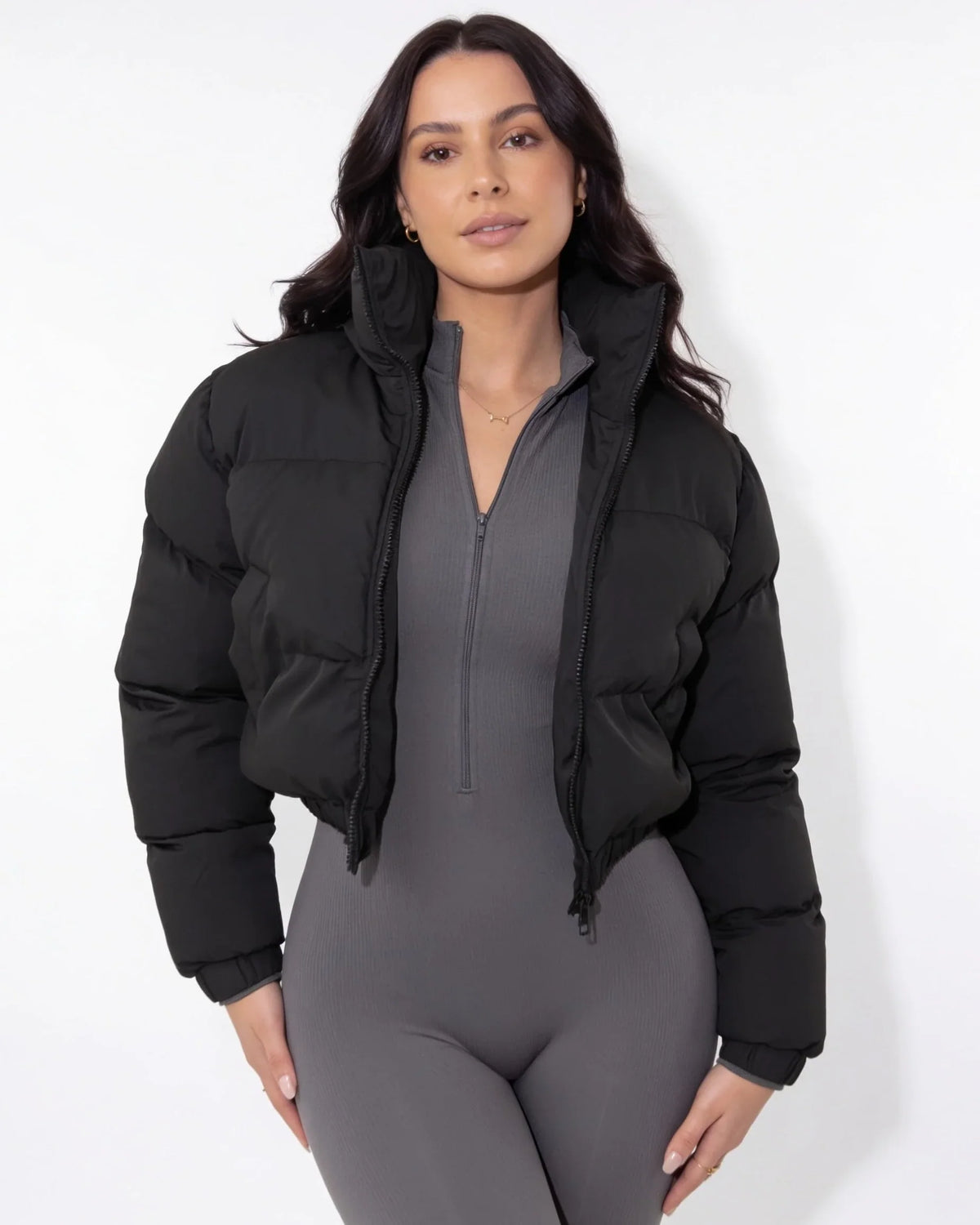 Clara | Women's Cozy Cropped Relaxed Fit Puffer Jacket