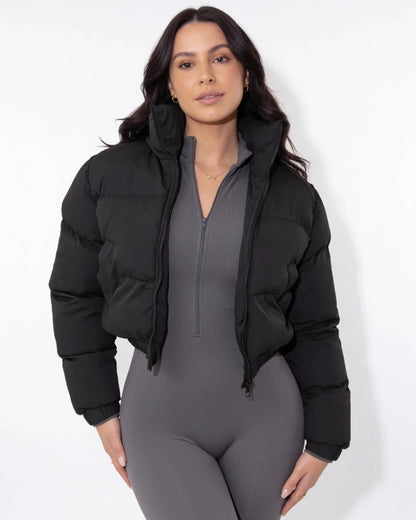 Clara | Women's Cozy Cropped Relaxed Fit Puffer Jacket