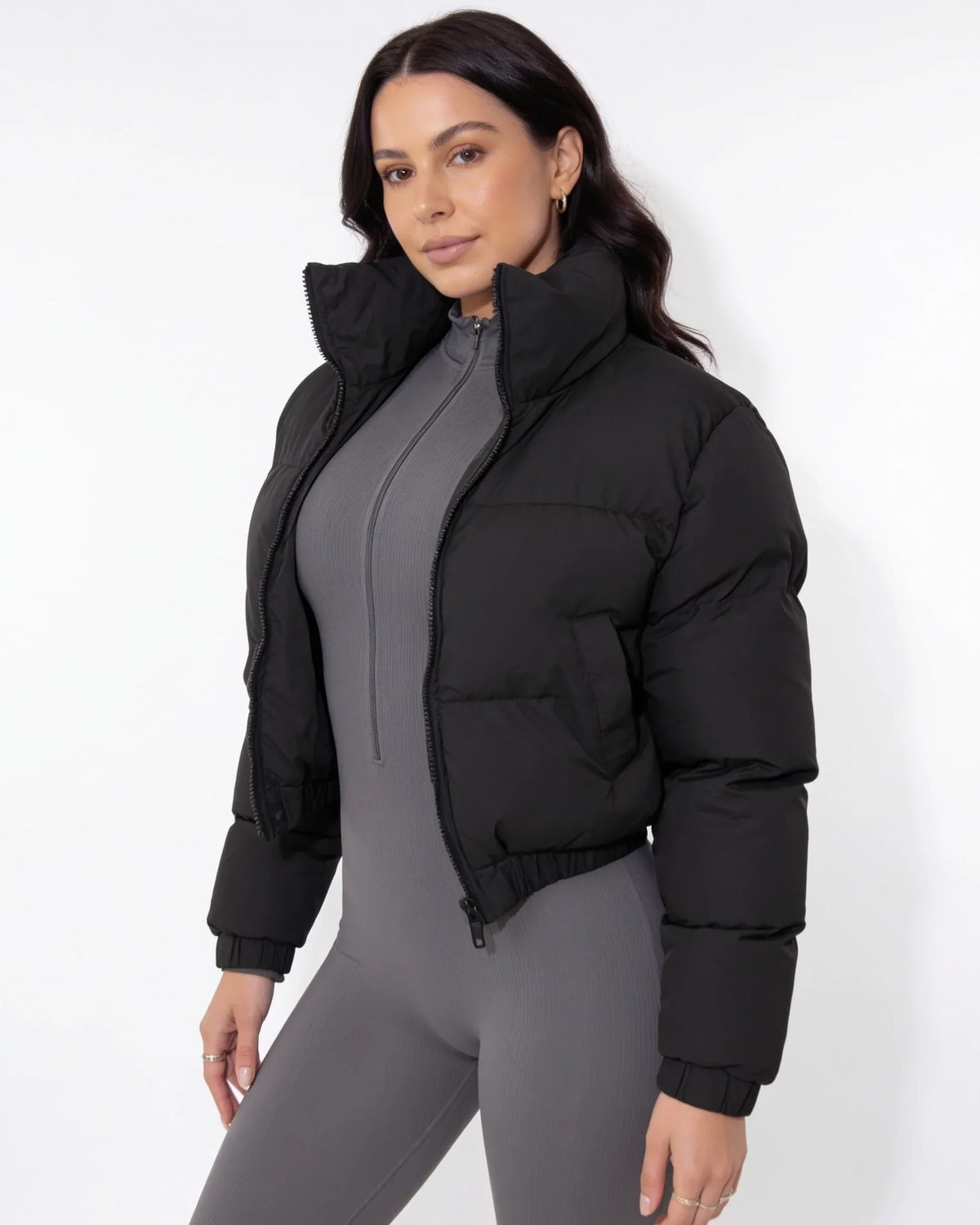 Clara | Women's Cozy Cropped Relaxed Fit Puffer Jacket