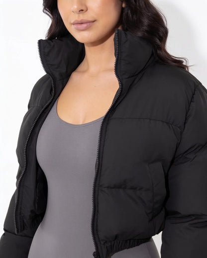 Clara | Women's Cozy Cropped Relaxed Fit Puffer Jacket