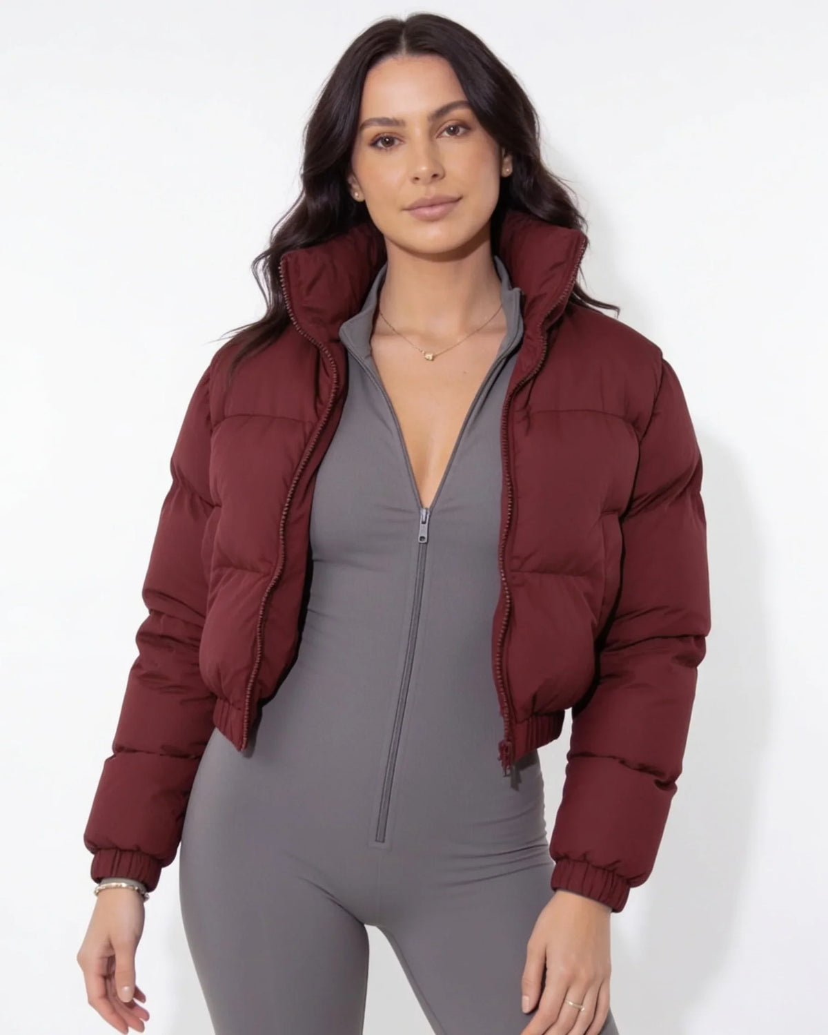 Clara | Women's Cozy Cropped Relaxed Fit Puffer Jacket