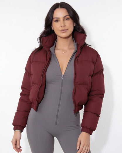 Clara | Women's Cozy Cropped Relaxed Fit Puffer Jacket