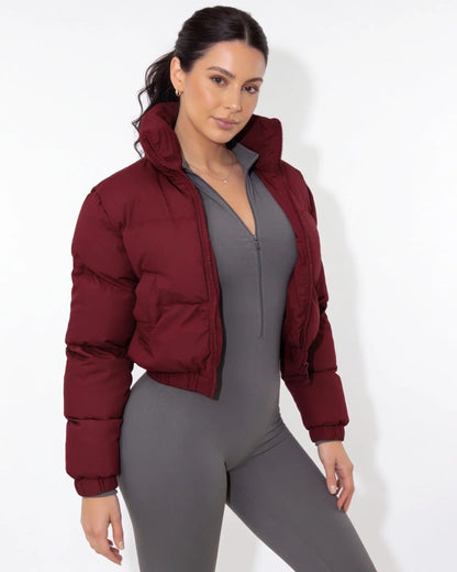 Clara | Women's Cozy Cropped Relaxed Fit Puffer Jacket