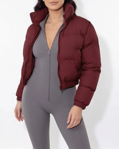 Clara | Women's Cozy Cropped Relaxed Fit Puffer Jacket