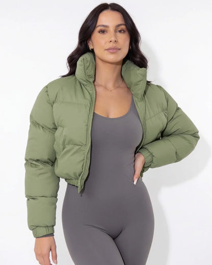 Clara | Women's Cozy Cropped Relaxed Fit Puffer Jacket