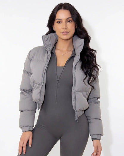 Clara | Women's Cozy Cropped Relaxed Fit Puffer Jacket