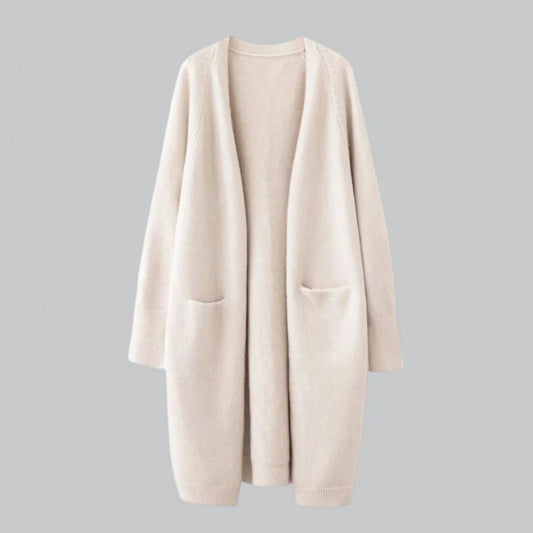 Clara | Women's Long Open Front Cardigan