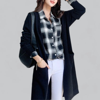 Clara | Women's Long Open Front Cardigan