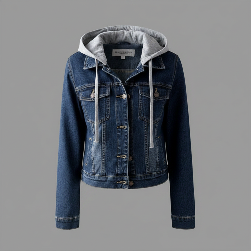 Denim Jacket with Removable Hood | Women's Jacket