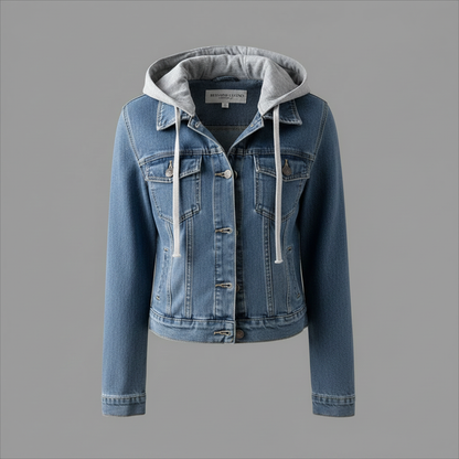 Denim Jacket with Removable Hood | Women's Jacket