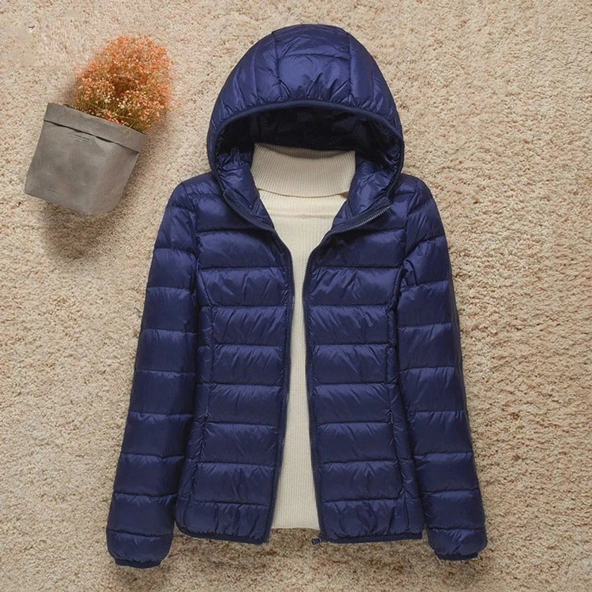 Eleanor | Women's Lightweight Packable Hooded Quilted Jacket
