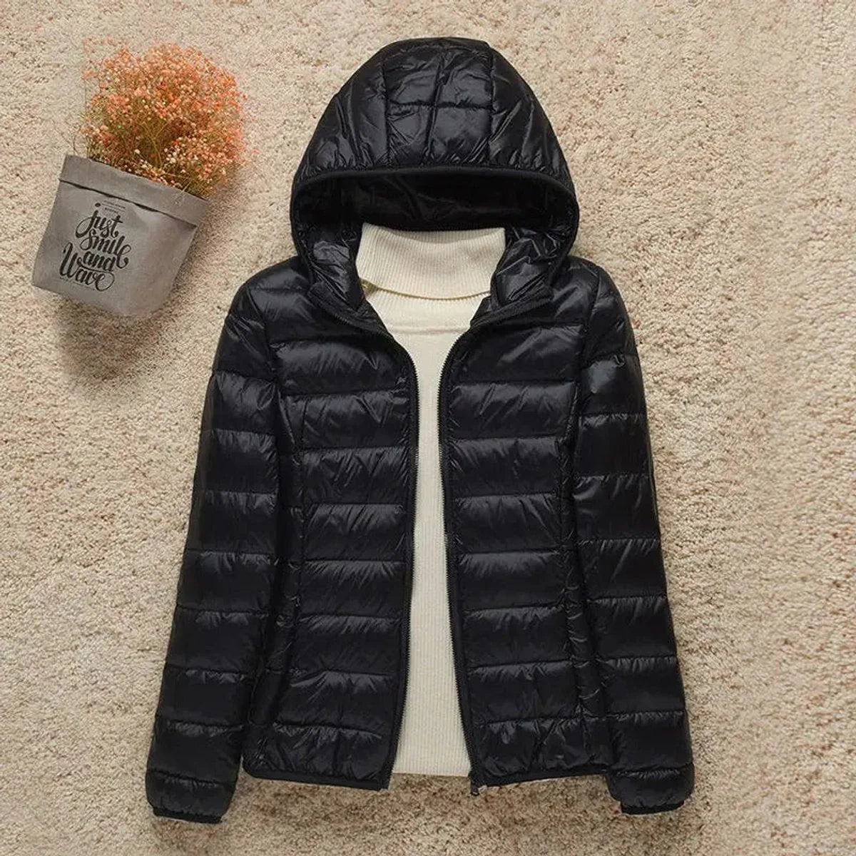 Eleanor | Women's Lightweight Packable Hooded Quilted Jacket