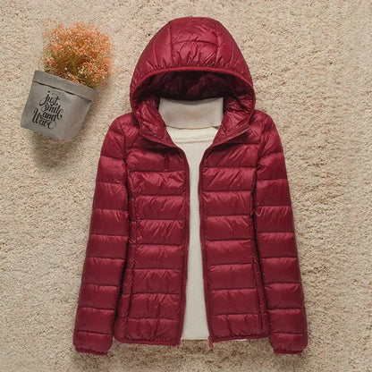 Eleanor | Women's Lightweight Packable Hooded Quilted Jacket