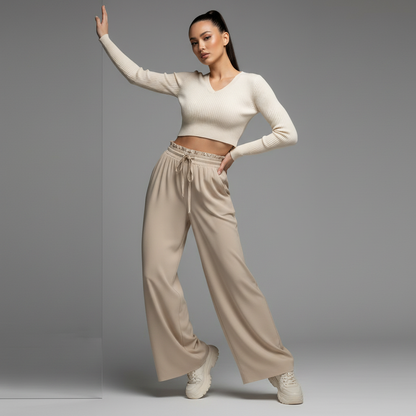 Elegant Leisure Trousers | Women's Comfortable Pants