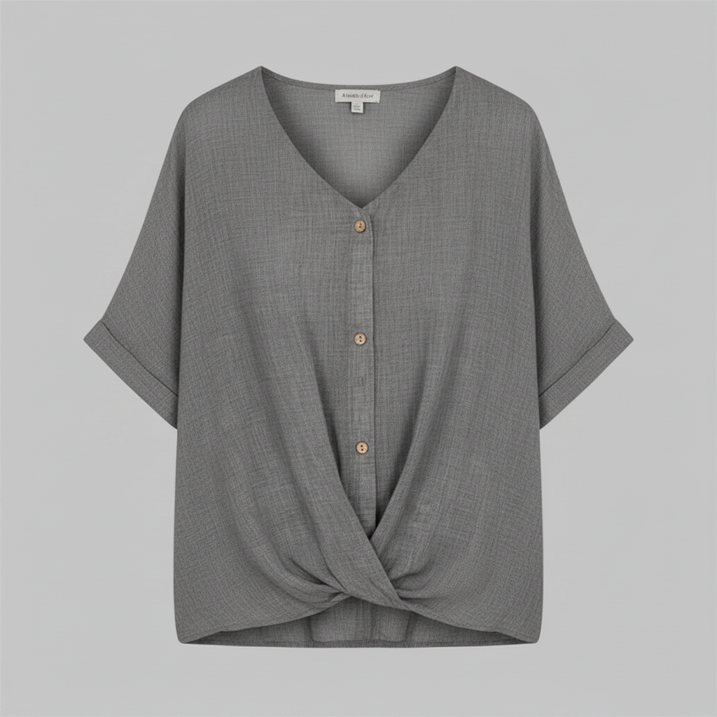 Elegant V-Neck Women's Blouse | Long Sleeve Fashion Top