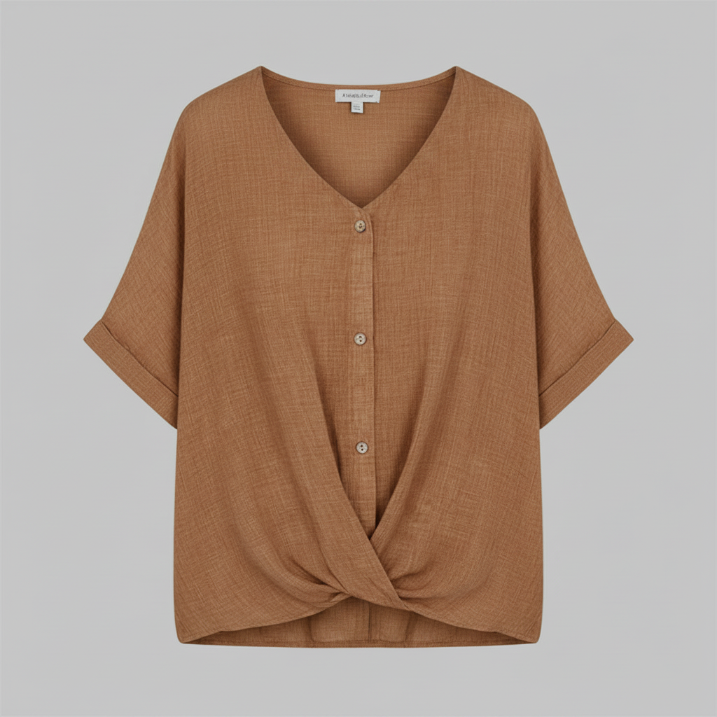 Elegant V-Neck Women's Blouse | Long Sleeve Fashion Top