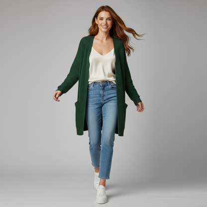 Elegant White Cardigan | Women's Cardigan Sweater