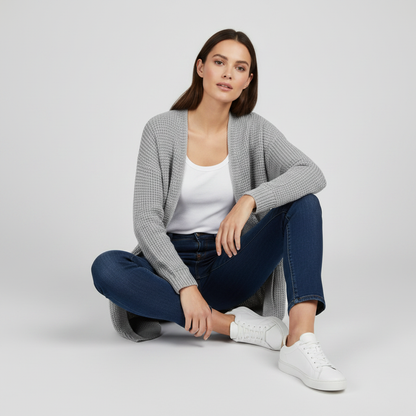 Elegant White Cardigan | Women's Cardigan Sweater