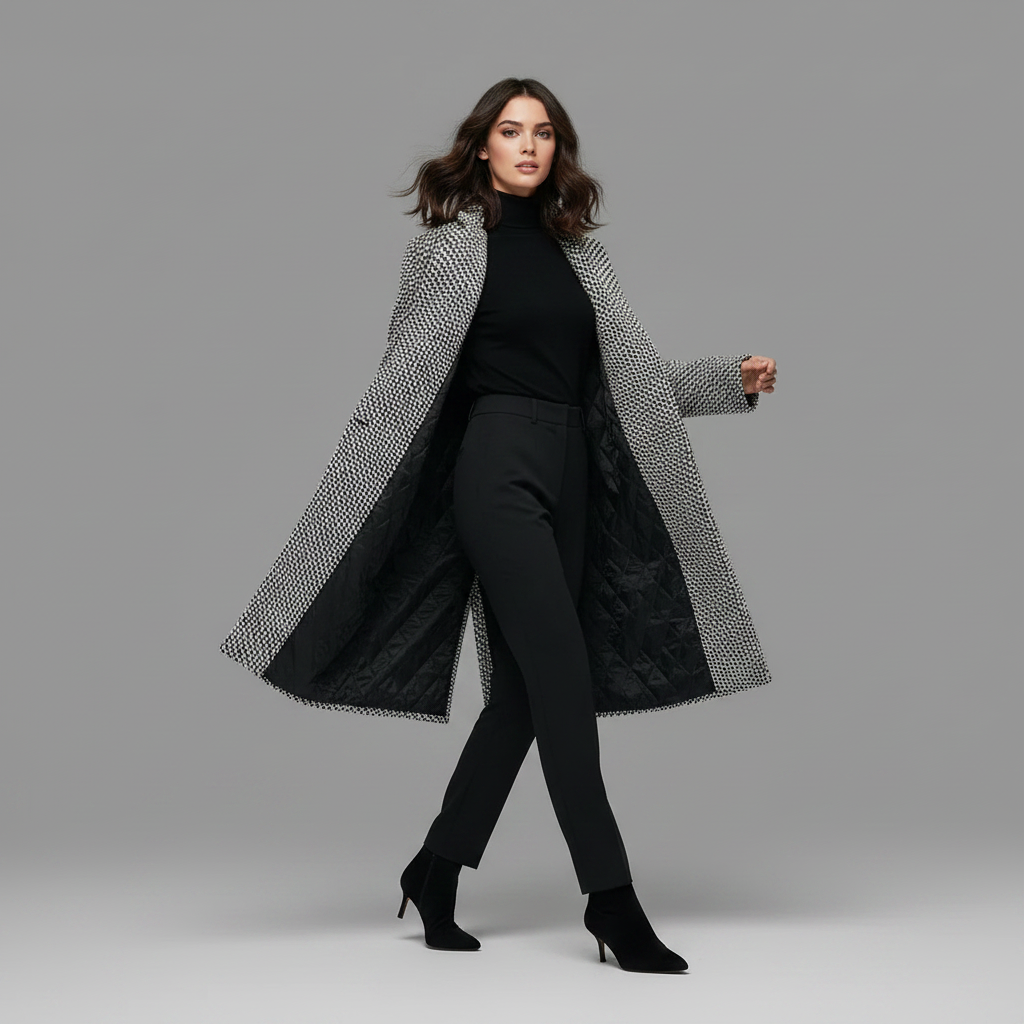 Elegant Wool Coat | Women's Long Winter Outerwear