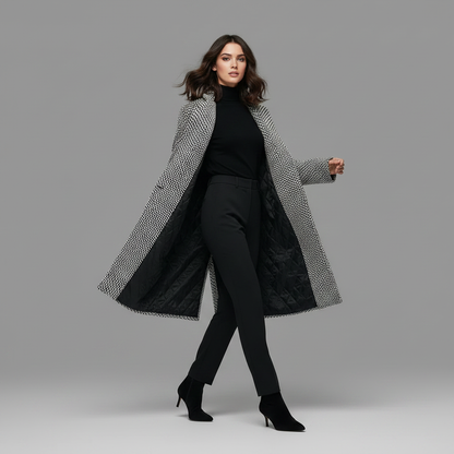 Elegant Wool Coat | Women's Long Winter Outerwear