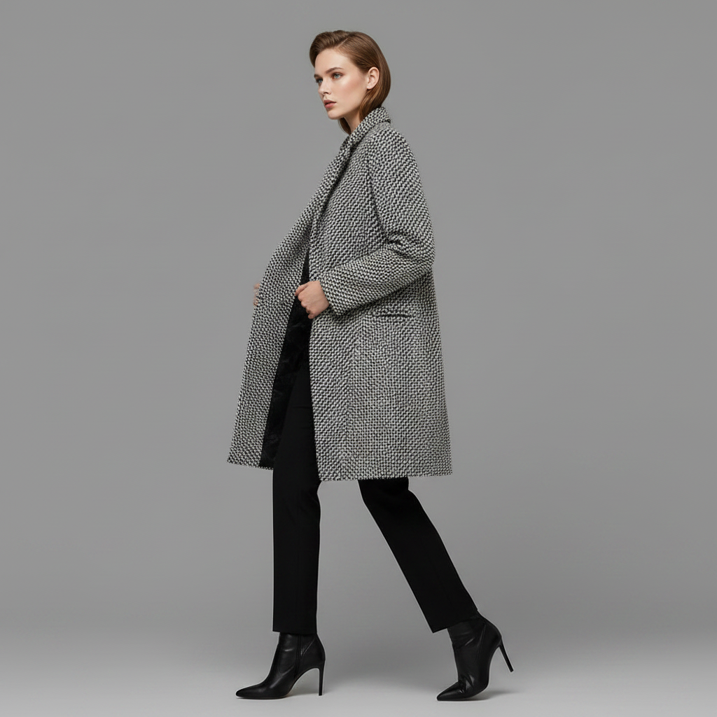 Elegant Wool Coat | Women's Long Winter Outerwear