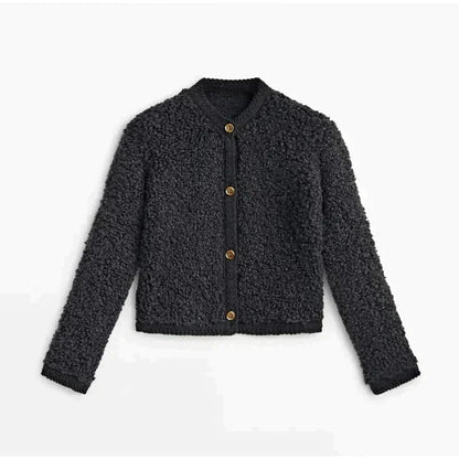 Elysia Long Vest Women | Soft Teddy Fabric, Button-Up Design
