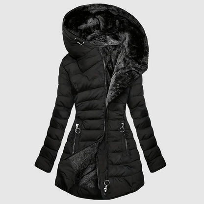 Hannah | Women's Cozy Longline Hooded Puffer Winter Coat