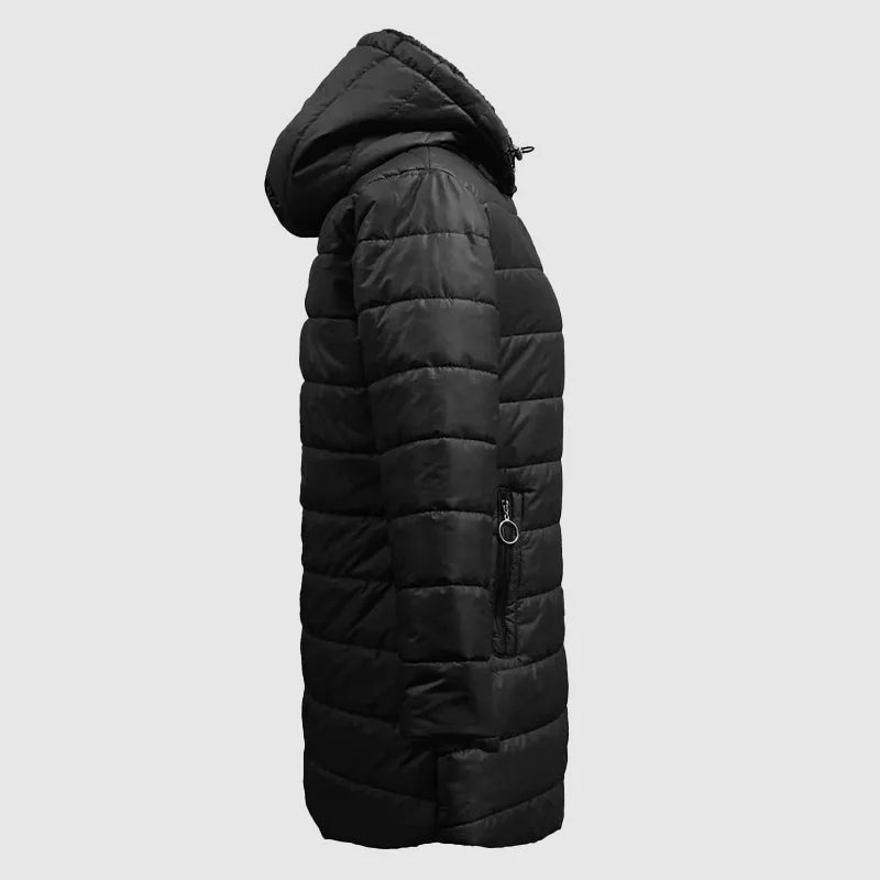 Hannah | Women's Cozy Longline Hooded Puffer Winter Coat