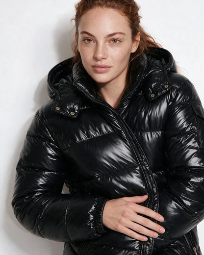 Harper | Women's Cozy Quilted Hooded Puffer Jacket