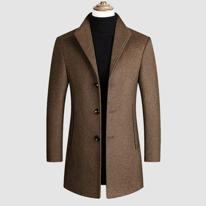 Henrik | Men's Tailored Classic Three-Button Winter Coat