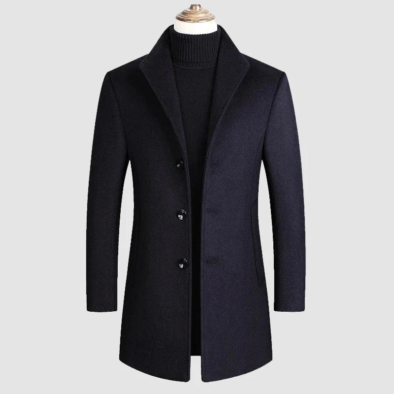 Henrik | Men's Tailored Classic Three-Button Winter Coat