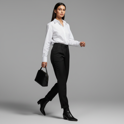 High Waist Women's Suit Trousers | Office Ready Fashion