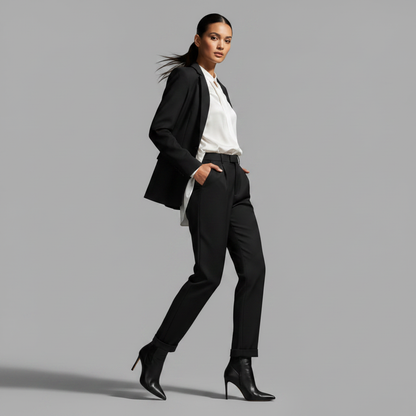 High Waist Women's Suit Trousers | Office Ready Fashion