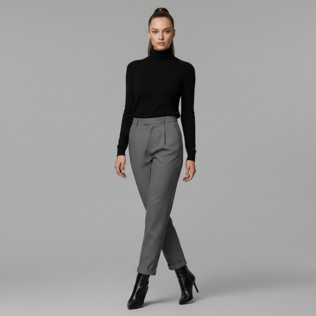 High Waist Women's Suit Trousers | Office Ready Fashion