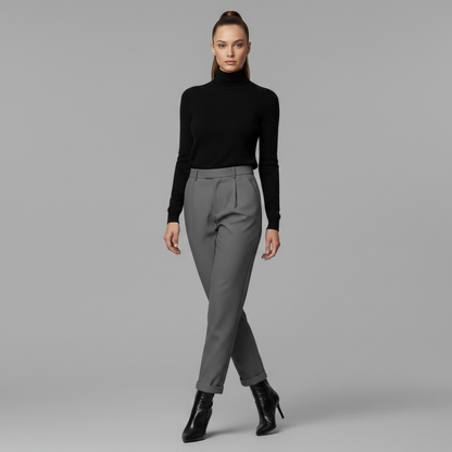 High Waist Women's Suit Trousers | Office Ready Fashion