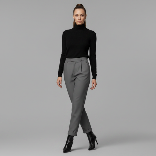 High Waist Women's Suit Trousers | Office Ready Fashion