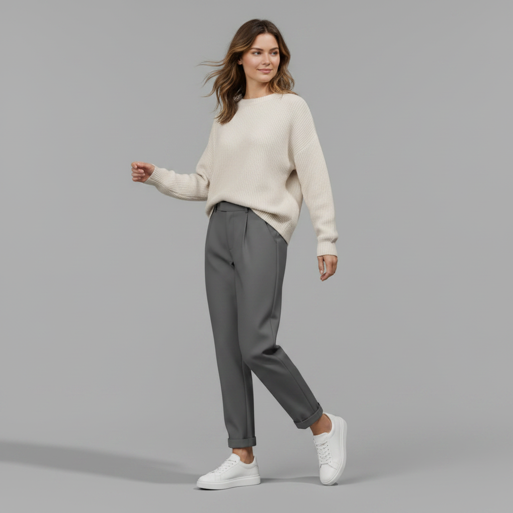 High Waist Women's Suit Trousers | Office Ready Fashion