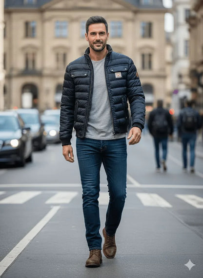 Jacob | Men's Lightweight Slim Fit Quilted Winter Jacket