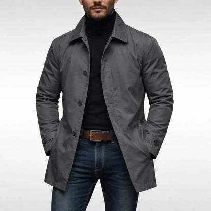 Lucas | Men's Water-Resistant Quilted Long Winter Coat