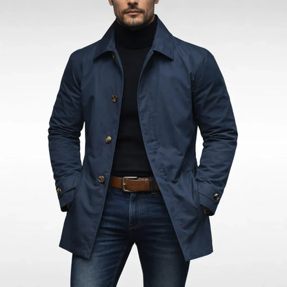 Lucas | Men's Water-Resistant Quilted Long Winter Coat