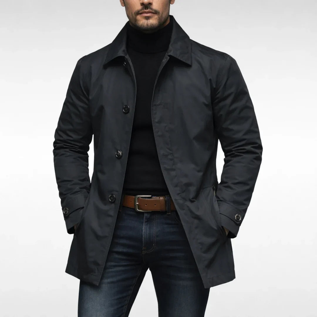 Lucas | Men's Water-Resistant Quilted Long Winter Coat