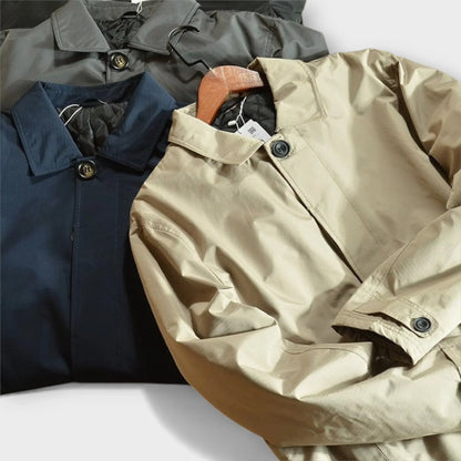 Lucas | Men's Water-Resistant Quilted Long Winter Coat