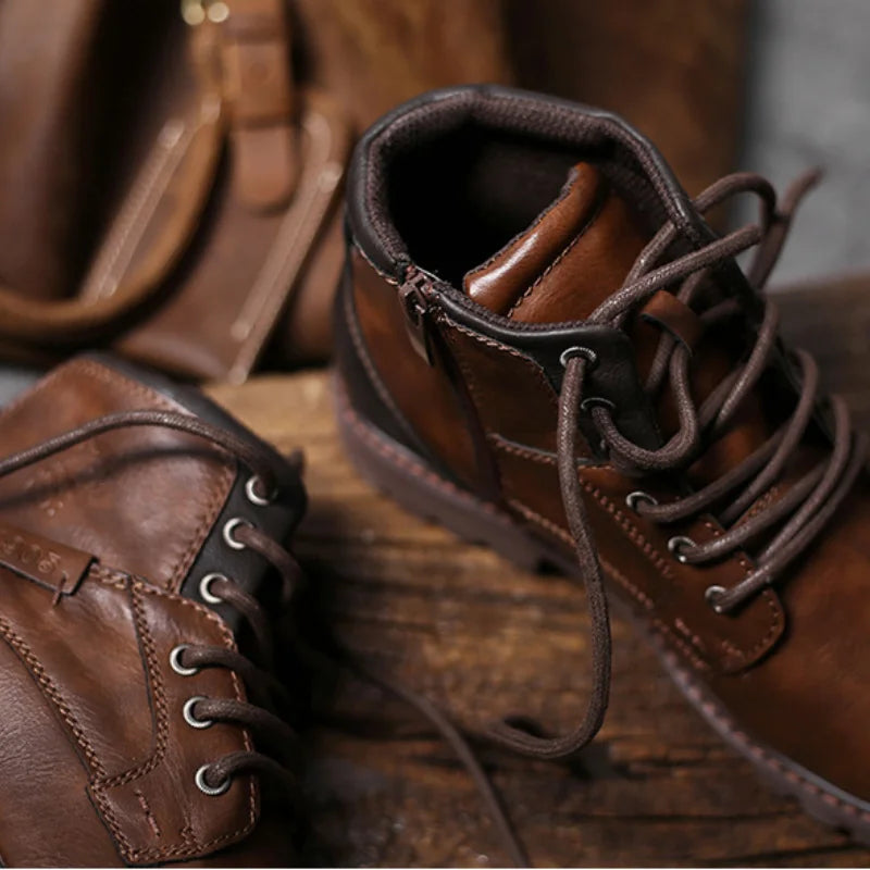 Men's Classic Lace-Up Ankle Work Boots