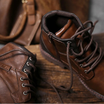 Men's Classic Lace-Up Ankle Work Boots
